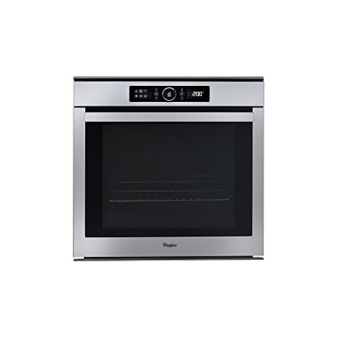 Whirlpool AKZM8480IX Einbauofen Pyrolyse Edelstahl Multifunktional Umluft oder Umluft 73 Liter Kühltür (4 Glas) Teleskopschienen Energieeffizienzklasse A