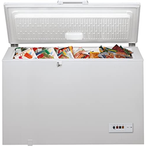 Bauknecht GT 400 A2+ Gefriertruhe / Gefrieren: 390 L / Supergefrieren / SpaceMax / ECO Energiesparen/ Innenbeleuchtung /Kindersicherung, Weiß