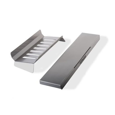 Alfa Forni Holzschuppen der Marke Modell Set Ibrido 5 Pizze (Modern) Edelstahl