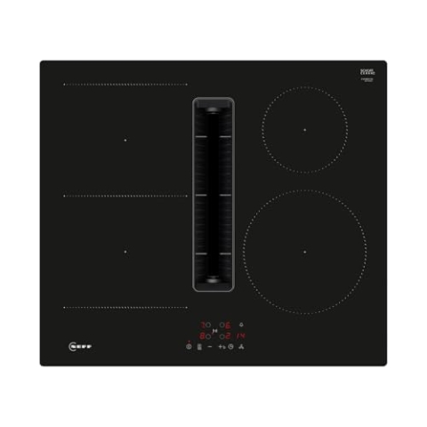 V56NBS1L0, Induktionskochfeld mit integriertem Dunstabzug, N50, Breite 60 cm, Rahmenlos aufliegend, Silence