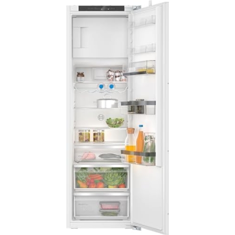 Bosch KIL82ADD0, Serie 6, Einbau-Kühlschrank mit Gefrierfach, 177,5 x 56 cm Nische, 246 L Kühlen & 34 L Gefrieren, Made in Germany, längere Frische, MultiBox, Ablagen aus Sicherheitsglas, sehr leise