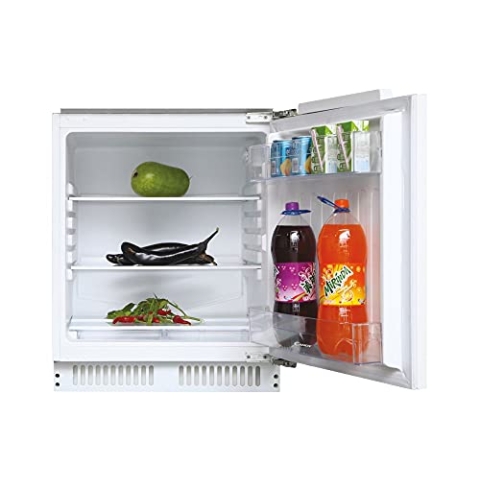 Candy CMLS59EW Unterbau-Kühlschrank/Schlepptürtechnik/Eintürig/Nische 82 cm / 135 Liter / 3 Glasplatten