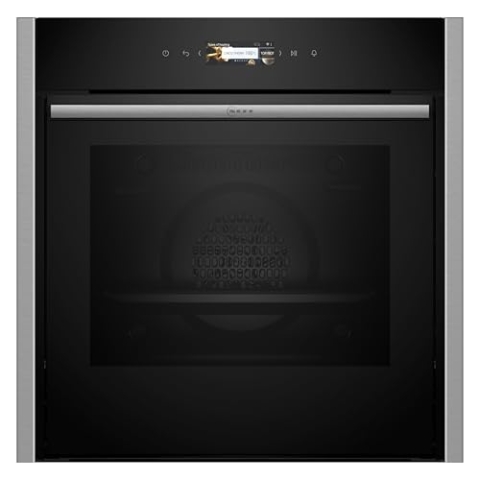 NEFF B54CR31N0, N70, Einbau-Backofen, Integrierbarer Backofen 60 x 60cm, Made in Germany, Slide&Hide, Full Touch TFT-Display, Automatikprogramme, Soft Open & Close, Edelstahl