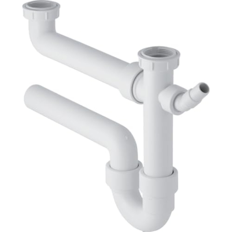 Geberit 152768111 Entwässerung des Gehäuse-Oberfläche Siphon für Waschmaschine/Spülmaschine, 40 mm weiß