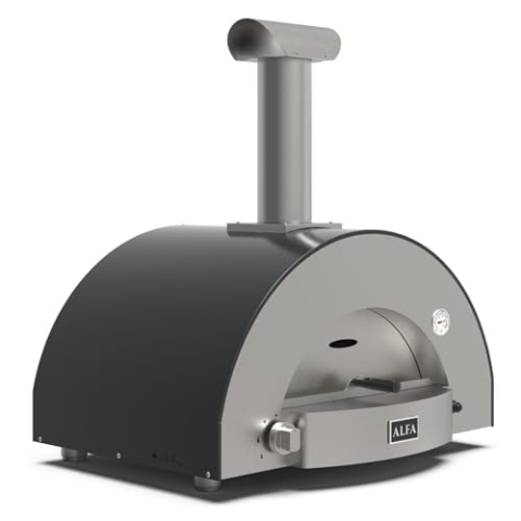 Alfa Forni Gasgrills Markenmodell Classico 2 Pizze ibrido Ardesia Grey
