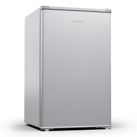 Klarstein Mini Kühlschrank für Zimmer, 80 L Mini-Kühlschrank mit Gefrierfach für Getränke, Snacks, Skincare & Kosmetik, Kühlschrank Klein mit Manuelle Abtauung & Eiswürfelbehälter, 0-10°C