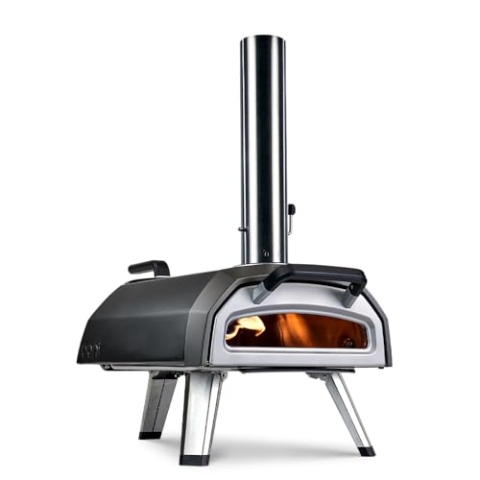 Ooni Karu 2 Multi-Brennstoff Pizzaofen Tragbarer Outdoor Pizzaofen Gas-/Holz-/Holzkohle Pizzaofen Gartenofen für Grillen Kochen und Backen Ooni Pizzaofen Gas Outdoor