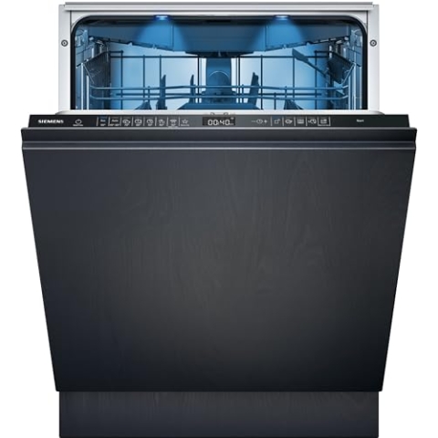 Siemens SX65ZX07CE, iQ500 Smarter Geschirrspüler Vollintegriert, XXL, Besteckschublade, Made in Germany, Zeolith Trocknung, Extra leise, aquaStop, varioSpeed Kurzprogramm, mit Innenbeleuchtung