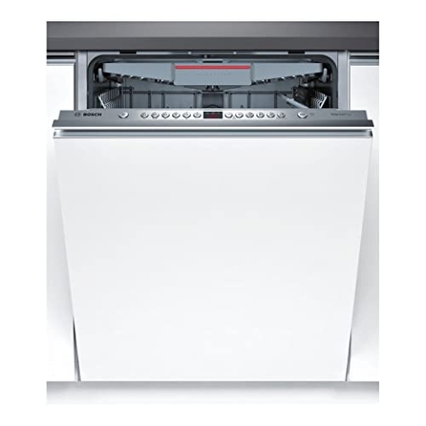 Bosch Geschirrspüler SMV46KX04E, Eingebaut, Edelstahl, Weiß