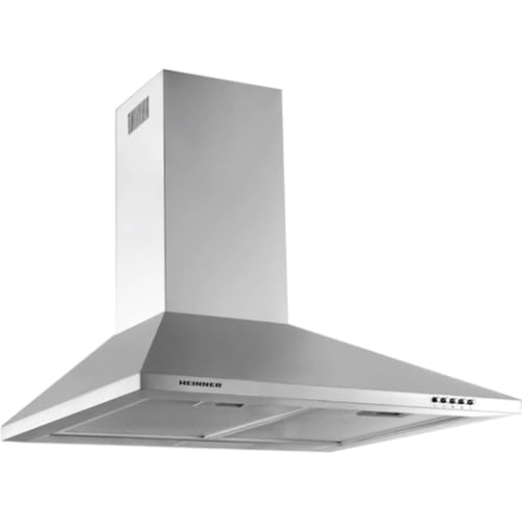 Heinner Einbaudunstabzugshaube 60cm, 399,9 m³/h, LED Beleuchtung, Energieklasse C, Edelstahl, Silber