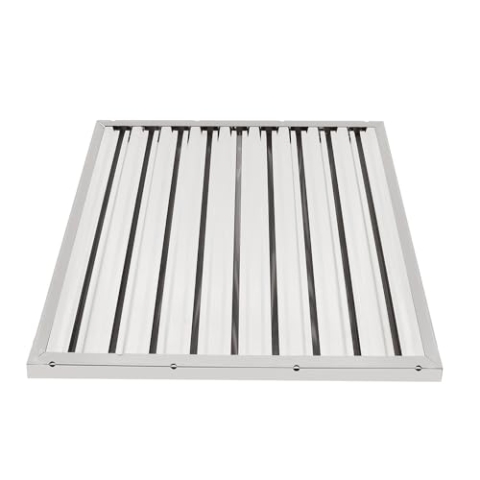 AllSpares Flammschutzfilter Edelstahl Typ A | Edelstahl | Gastro Abzugshaube | Catering Haube | 500x500x25mm