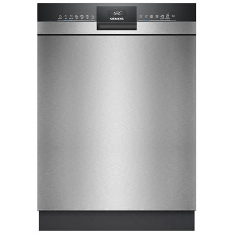 Siemens SN43ES22CE iQ300, Smarter Unterbau Geschirrspüler 60 cm, Made in Germany, Besteckschublade, varioSpeed Plus, flex Körbe, autoOpen dry - effiziente Trocknung, Favoriten-Taste, Gebürsteter Stahl