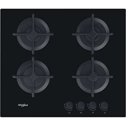WHIRLPOOL Gaskochfeld AKT616NB, Schwarz