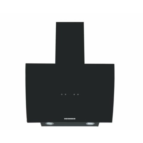 Heinner A+ HDCH-5960RGBK Touch Control Schräghaube 60cm, Dunstabzugshaube mit Umluft 576,2 m³/h, 3 Ebenen, Glas schwarz