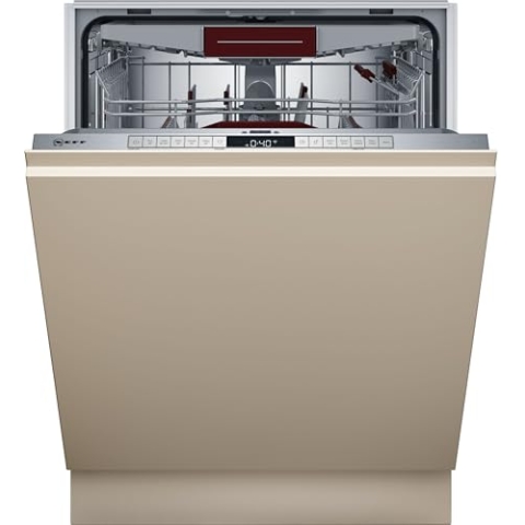 NEFF S197TCX00E, N 70, Vollintegrierter Geschirrspüler, HomeConnect, 6 Programme, 14 Maßgedecke, 60cm, 9,5 Liter Wasserverbrauch, Geräusch: 43 dB, EmotionLight, TimeLight, Made in Germany