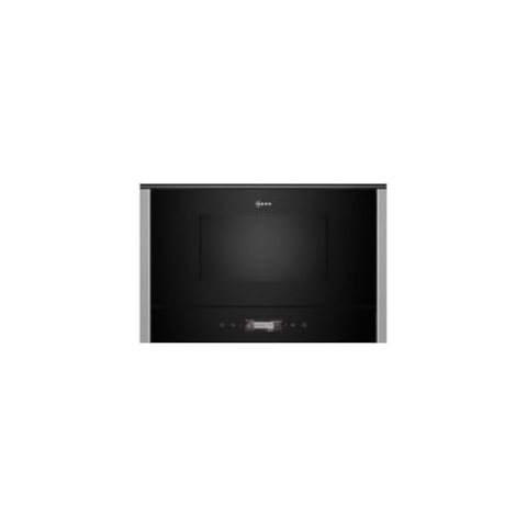 NEFF NL4WR21N1, N 70, Einbau-Mikrowelle, Integrierbare Mikrowelle ohne Grill 40 x 60cm, Full Touch TFT-Display, Automatikprogramme, Easy Clean, LED-Innenbeleuchtung, Edelstahl