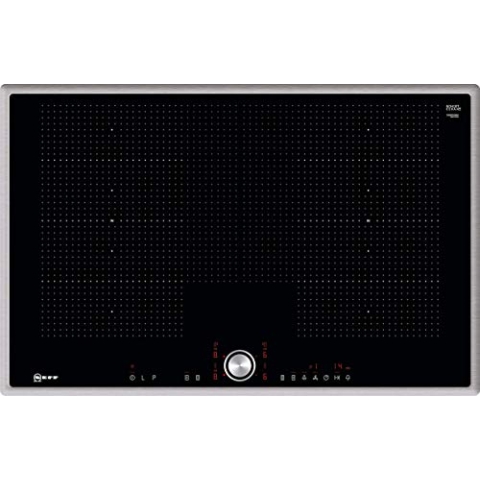 NEFF T68BT6QN2, N 70, Induktionskochfeld , 80 cm , Autarkes Kochfeld , TwistPad , FlexInduktion , PowerMove , PowerTransfer , Home Connect , Glaskeramik , Edelstahlrahmen