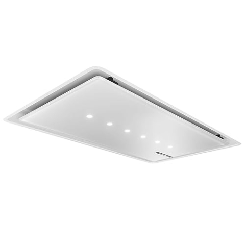 Bosch DRC99PS20 Serie 8 Smarte Deckenlüftung, 90 cm breit, Um- & Abluft, Made in Germany, PerfectAir Luftgütesensor, EcoSilence Drive leiser und effizienter Motor, Fernbedienung