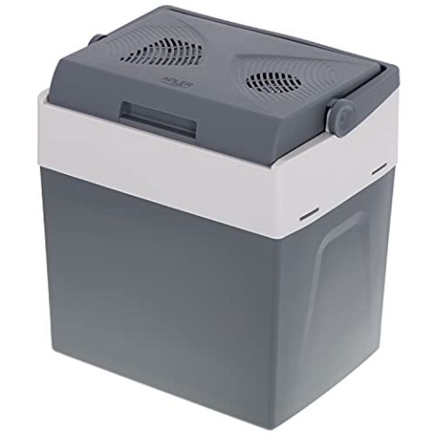 Adler Europe AD 8078 Kühlbox 28L - 2-in-1 Kühl- & Wärmefunktion, Peltier-Kühlsystem, 12V/220-240V Anschluss, Energiesparmodus, Komfortgriff, 26 dB, Ideal für Reisen und Camping