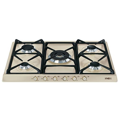 SMEG Gaskochfeld CORTINA - SR775PO, Cremefarben