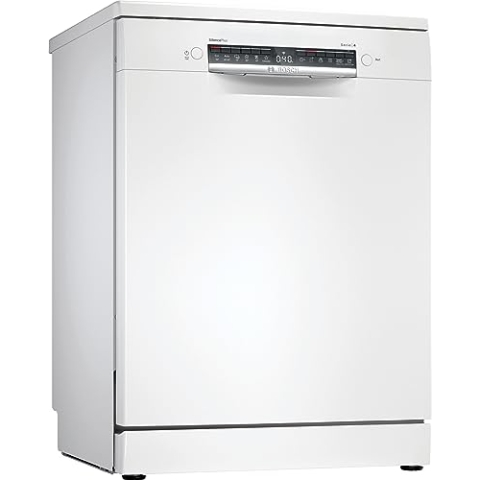 Bosch SMS4EMW01E Serie 4 Geschirrspüler Freistehend 60 cm 14 Maßgedecke Silence Plus 42dB weiß
