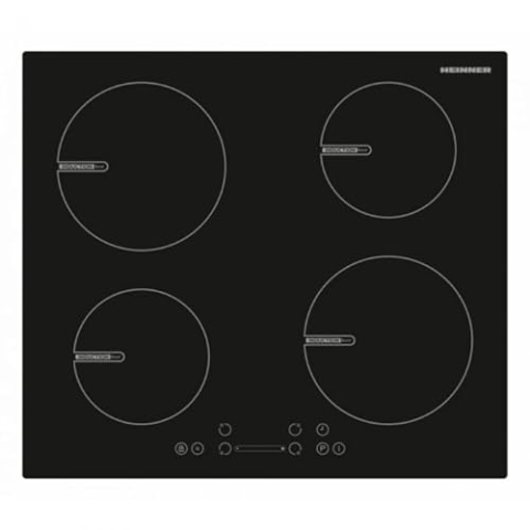 Heinner HBHI-V594BSC built-in hob, 4 cooking zones, Touch control, black glass