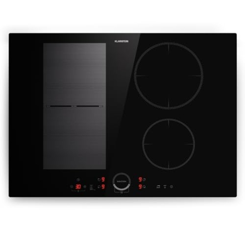 Klarstein Induktionskochfeld, Glaskeramik Kochfeld, 7000W Induktionskochfeld mit 4 Platten, Einbau-Induktionskochfeld mit Touch-Display und Timer, Moderne Kochfelder mit Überhitzungsschutz