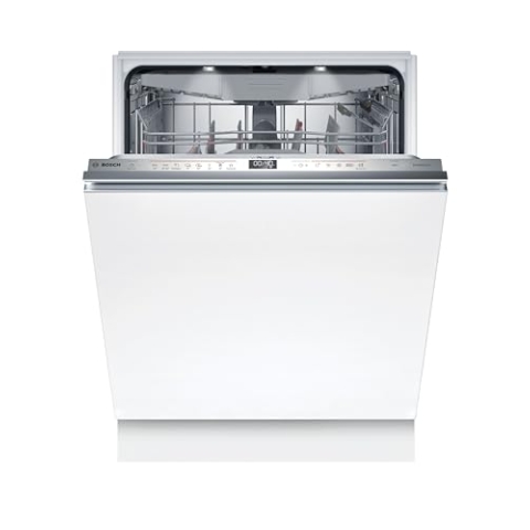 Bosch SMV6ZCX16E, Serie 6, vollintegrierter Geschirrspüler mit Besteckschublade, 60 cm, Intelligent Programm, Max Flex Körbe, Vario Schublade, Rackmatik, Home Connect