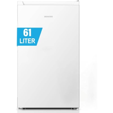 Heinrich´s Gefrierschrank 61Liter, Mini, -18°C Freezer, 3x Gefrierschublade, 7 Stufen Temperaturregler, Airflow, wechselbarer Türanschlag weiß