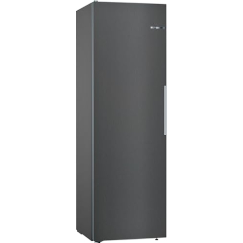 Bosch KSV36VXDP, Serie 4 Kühlschrank, 186 x 60 cm, 346 L, VitaFresh XXL Schubladen - längere Frische, Flaschenablage, Easy Access Shelfs aus Glas, LED-Beleuchtung, Gebürsteter schwarzer Stahl