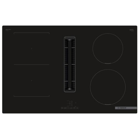 Bosch PVS811B16E Serie 4, Einbau-Induktionskochfeld mit integriertem Belüftungssystem 80 cm Aufputzmontage ohne Rahmen