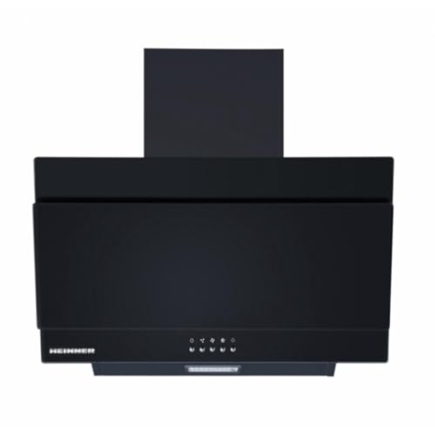 HEINNER DCH-350RGWH Schrägabzugshaube 60 cm, 3 Stufen, Umluft 276,6 m³/h, Glas schwarz