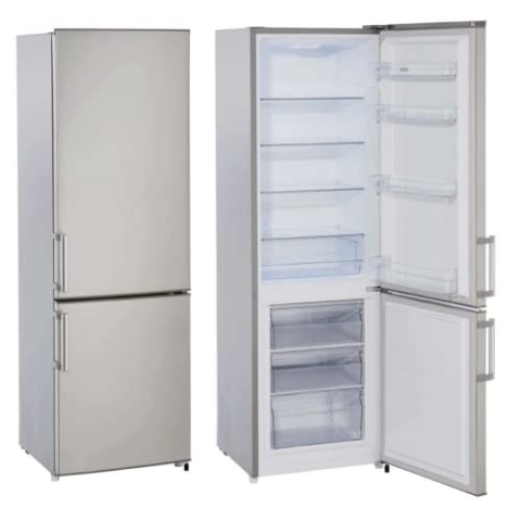 PKM Kühl Gefrierkombination Höhe 180cm x Breite 56cm Inox KG249.4A++IX