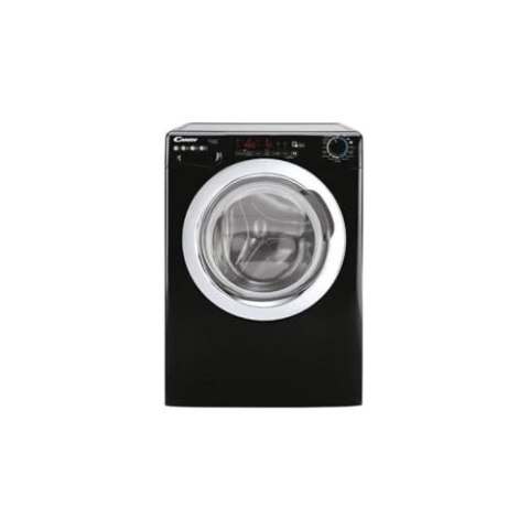 CANDY CSS1410TWMCBE/FR Bullauge-Waschmaschine 10 kg Induktion Dampf 1400 U/min Klasse A schnelle Programme Schwarz