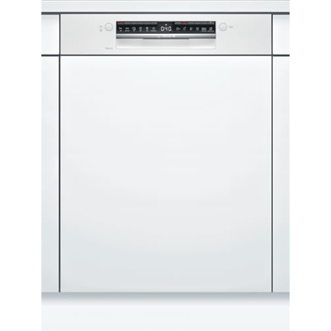 Bosch SMI4HTW31E Serie 4 Smarter Geschirrspüler integriert, 60 cm breit, Besteckkorb, Silence Programm besonders leise, Extra Trocknen auf Knopfdruck, Rackmatic höhenverstellbarer Oberkorb