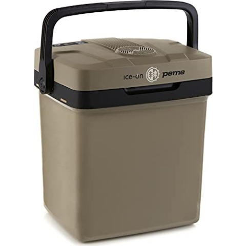 peme Essential Auto Kühlbox 22,9L - Elektrische Kühl- und Warmhaltebox, Dual Power 12V & 230V, Eco-Modus, USB-Ladefunktion, sichere Deckelverriegelung, für Auto, Boot, Camping