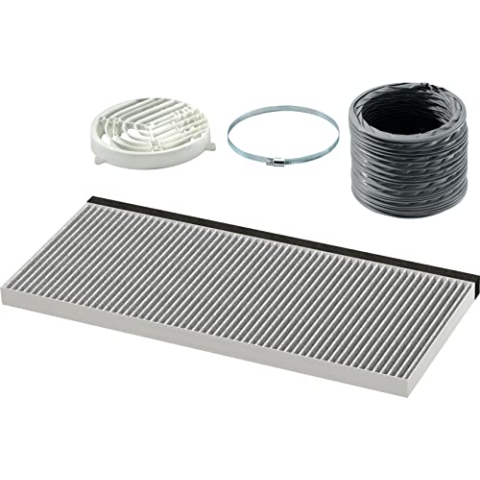 Bosch DWZ2IT1I4 Zubehör für Dunstabzüge, Clean Air Standard Umluftset (4-teilig), Made in Germany