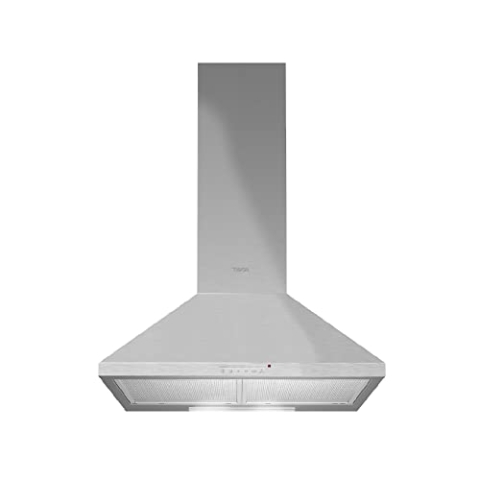 CAMPANA DBB 70 INOX Motor doble, E, 380m3, 44dB, 3 velocidades, pulsantes, 2 incandescentes, piramidal inox 70cm