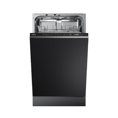 TEKA Einbau-Geschirrspüler, vollintegrierte Spülmaschine, 7 Spülprogramme, LED-Anzeige, Besteckkorb, 10 Maßgedecke – 45 cm
