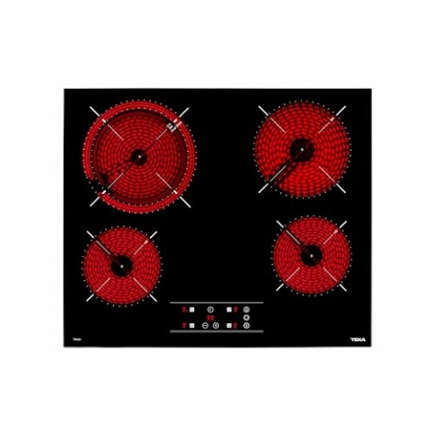 TEKA 60cm Glaskeramikkochfeld mit 4 Kochzonen, 2-Kreis-Kochzone