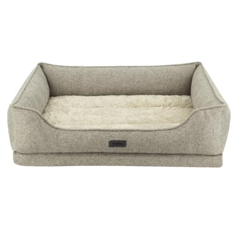 Nobby Orthopädisches Komfortbett eckig CALBU beige 71 x 56 x 16+5 cm