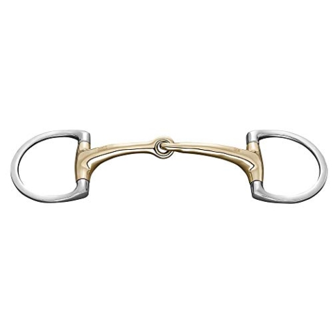 Sprenger Dynamic RS Olivenkopfgebiss mit D-förmigem Ring 16 mm einfach gebrochen - Sensogan, 115 mm Weite