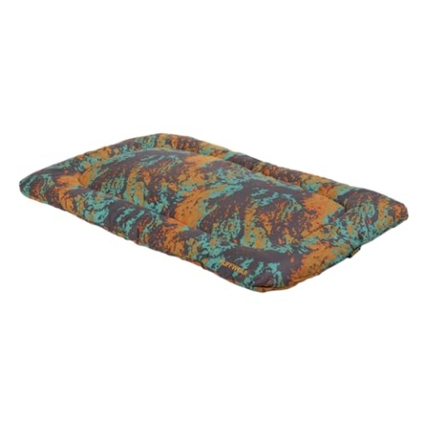 RUFFWEAR Basecamp Hundebett, bequemes & leichtes Reisebett für Hunde, maschinenwaschbar, 30" x 48", Orange Reef