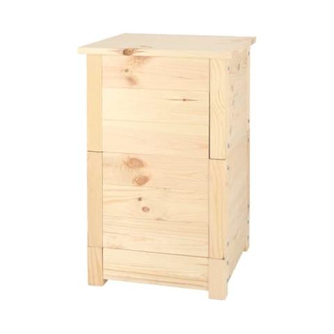 Esschert Design Wurmkiste aus Holz, Wurmkiste, Biomülleimer, Wurmfarm, Holzkomposter, natur