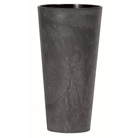Prosperplast Tubus schlanker Effekt von Kunststoff mit Tank in Anthrazit, 76,2 (hoch) x 40 (Breite) x 40 (tief) cms