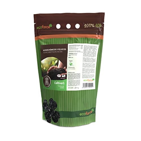 CULTIVERS Humin- und Fulvinsäuredünger 5 kg. 82% hochkonzentrierter Dünger. 100% lösliches Produkt von Leonardita. Mit ökologischem Register
