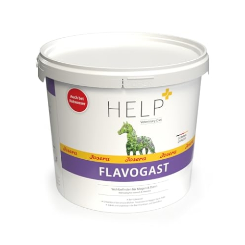 JOSERA Flavo Gast (1 x 3 kg) | Pferd | Premium Pferdefutter für empfindliche Pferde | Zusatzfutter mit EquiFlavin(R) - Wohlbefinden für Magen & Darm bei Kotwasser | Gute Dosierbarkeit | 1er Pack