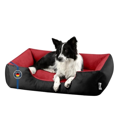 BedDog Hundebett L - Hundekissen - Hundekorb - Hundecouch - Hundesofa - Bezug abziehbar, Waschbar, für Mittel-Kleine Hunde