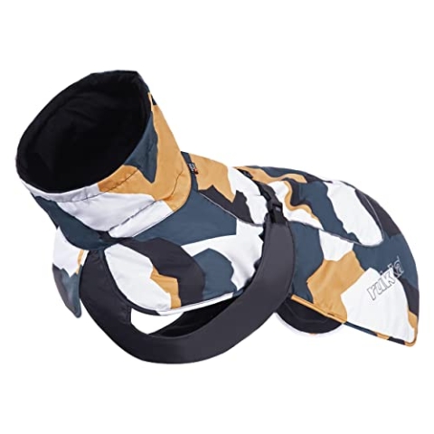 Rukka Pets Stormy Coat CAMO Wintermantel für Hunde Antikgrün 25