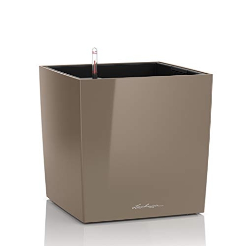 LECHUZA CUBE Premium 30 taupe hochglanz 16465